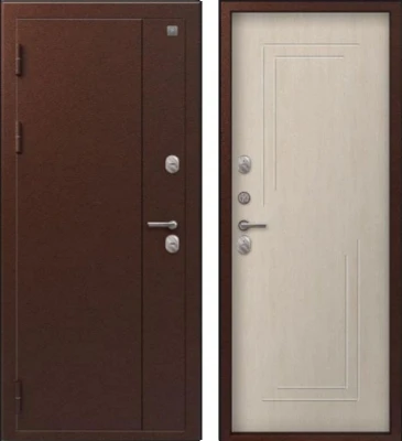 Дверь Термо-100 Антик Медь - Седой дуб